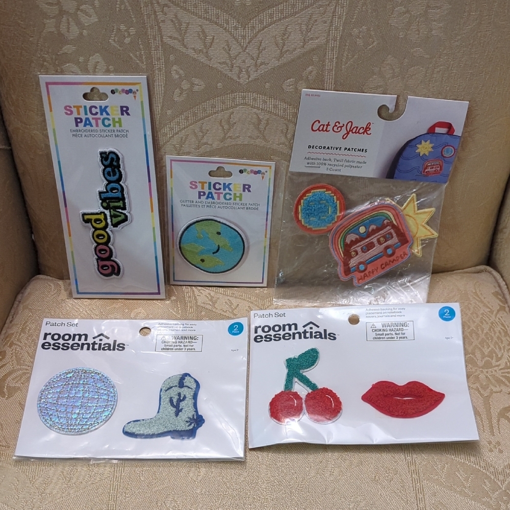 New With Tags 5 Sticker Patch Sets